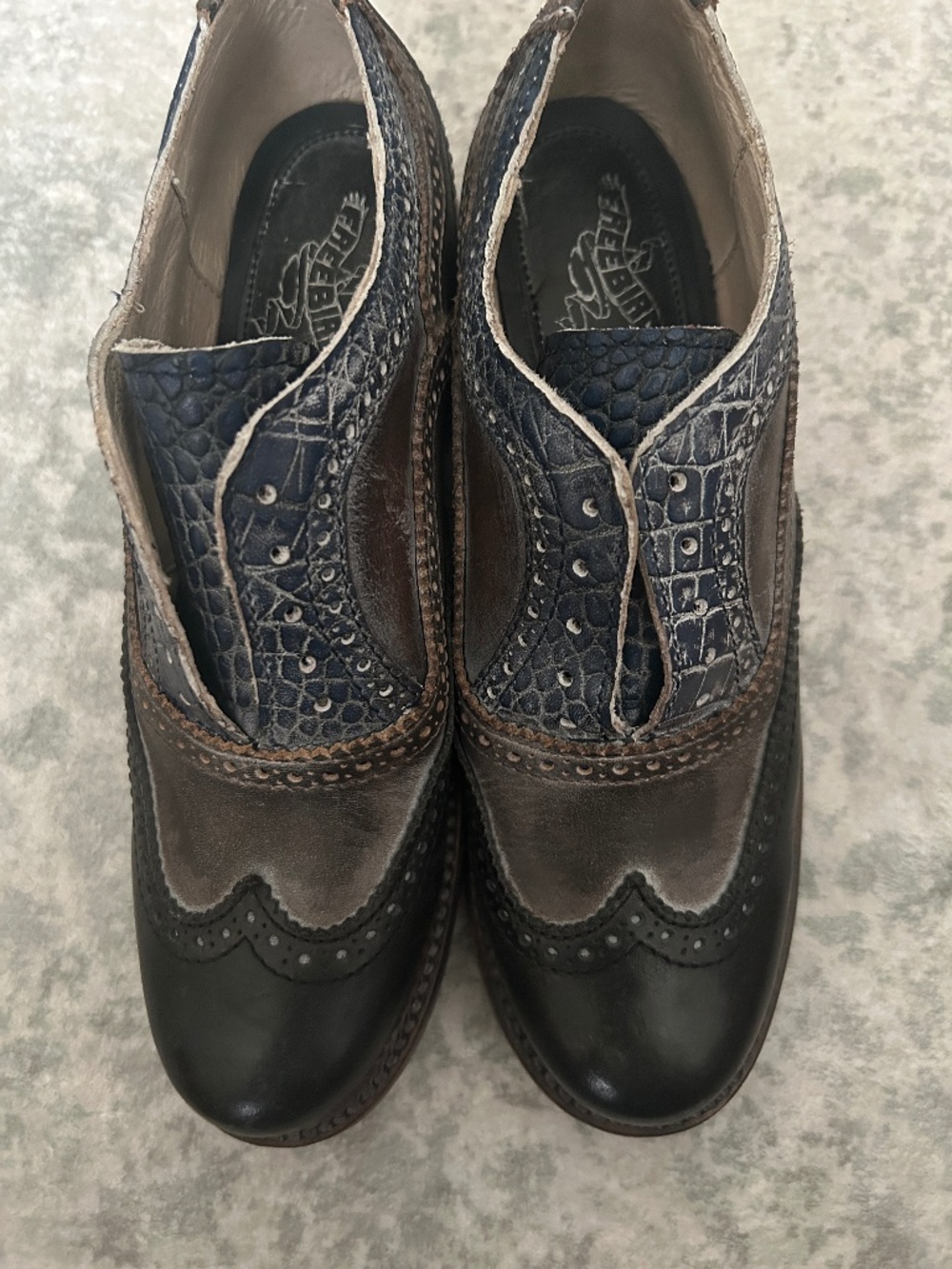 Freebird Mackenna Leather Wing-Tip Oxfords